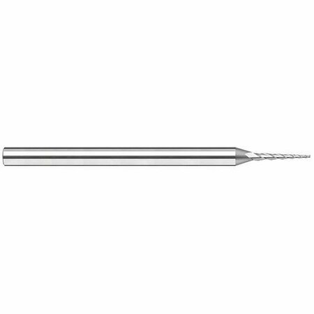 HARVEY TOOL 0.0600 in. Cutter dia x 0.4800 in. Length of Cut Carbide Tapered Square End Mill, 3 Flutes 799360